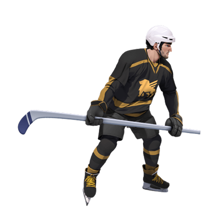 HockeyPlayerWithLogo